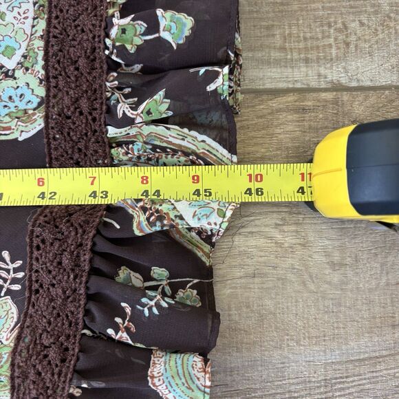 Vintage Womens Y2K Dress Size 10 Boho Forest Fairy Romantic Crochet Lace Paisley - Picture 16 of 16